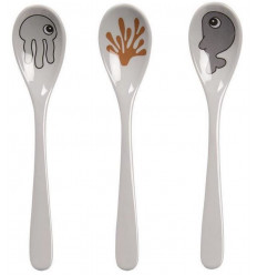 SPOON 3 PCS SEA FRIENDS MUSTARD/GREY 21
