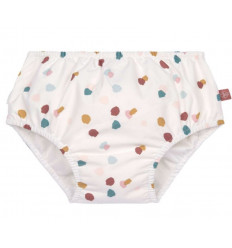 SWIM DIAPER GIRLS SPOTTED WHITE 6M 21