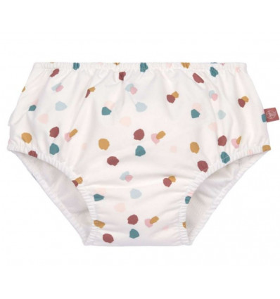 SWIM DIAPER GIRLS SPOTTED WHITE 6M 21