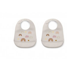 TILDA SIL BIB 2P RAINBOW LOVE SANDY 22