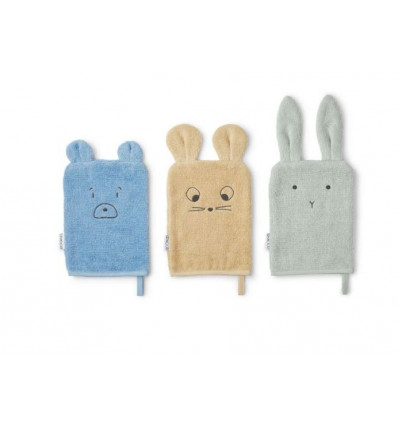 SYLVESTER WASHCLOTH MOUSE/DUSTY MINT 21
