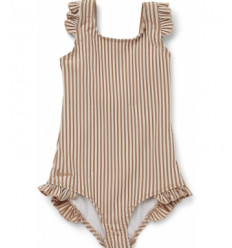 TANNA SWIMSUIT STRIPE ROSE/SANDY 4-5Y 21