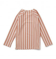 NOAH SWIM TEE STRIPE ROSE/SANDY 9-12M 21
