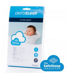AEROSLEEP FITTED SHEET ECRU 60X120 22