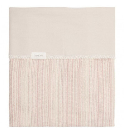 COUV. BERCEAU FLANELLE MAUI PINK/SAND 21