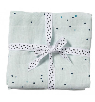 SWADDLE 2-PACK DREAMY DOTS BLUE 25