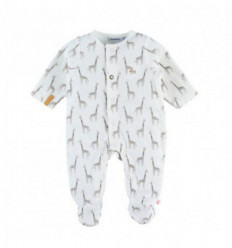 WITTE PYJAMA GIRAF KATOEN 1M 21