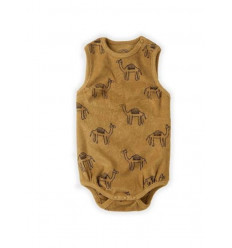 LOOSE ROMPER PRINT CAMEL DESERT 6M 21