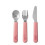 KINDERBESTEKSET MIO 3-DELIG DEEP PINK 22