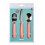 KINDERBESTEKSET MIO 3-DELIG DEEP PINK 22