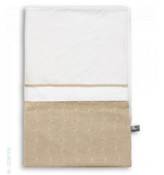 DEKBEDOVERTREK 100X135CM CABLE BEIGE 221