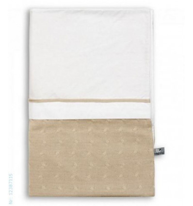 DEKBEDOVERTREK 100X135CM CABLE BEIGE 221
