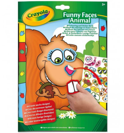 KLEUR/STICKERBOEK GRAP GEZICHTEN 2ST 21