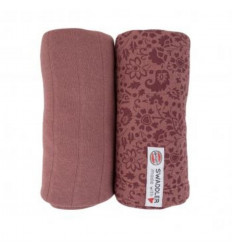 SWADDLER 2-PACK FLOWER TRIBE ROSEWOOD 21