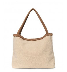 ECRU TEDDY LAMMY MOM-BAG 23