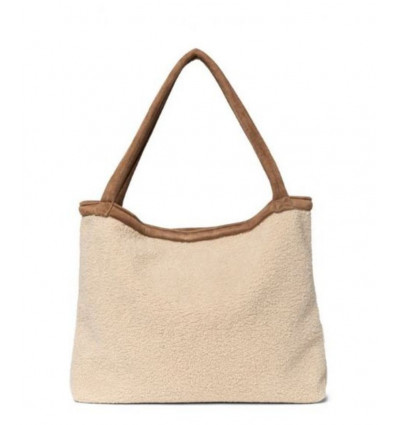 ECRU TEDDY LAMMY MOM-BAG 23