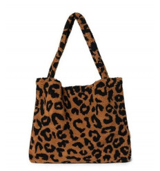 TEDDY LEOPARD BROWN MOM BAG 21
