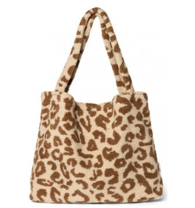 TEDDY LEOPARD ECRU MOM BAG 21