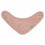 BANDANA BIB DOUBLED MISTY ROSE 25