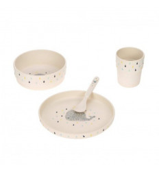 DISH SET PP/CELL LITTLE WATER WHALE 251