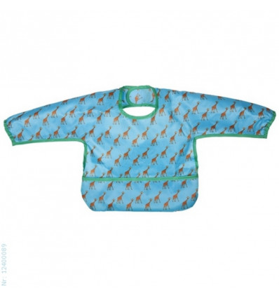 LONG SLEEVE BIB WILDLIFE GIRAFFE 12 - 24
