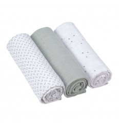 SWADDLE&BURP BLANKET L RACOON 231
