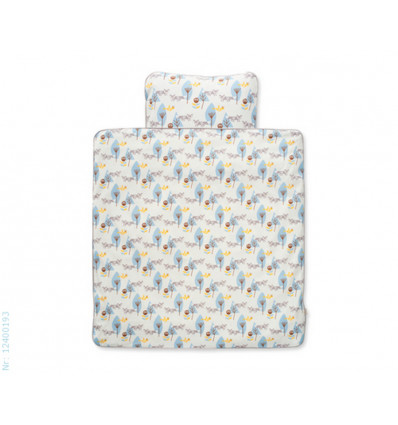 HOUSSE 80X80 RENARD BLEU 4