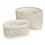 QUILTED STORAGE BASKET SET OF TWO OCS 19