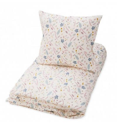 BEDDING BABY 70X100 LEAVES ROSE 21