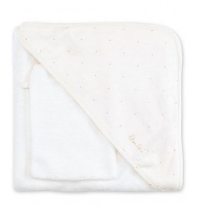 CAPE DE BAIN90X90 BAMBOO CHOUX ECRU 25
