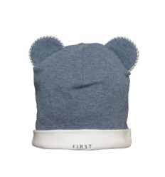B BONNET TEDDY EARS & STRIPES 38 20