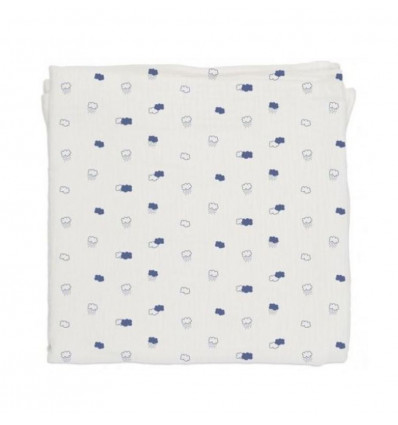 MUSLIN 120X120 WHITE CLOUDS 20