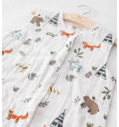 MUSLIN SLEEP BAG L FOREST FRIENDS 22