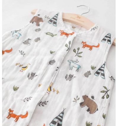 MUSLIN SLEEP BAG L FOREST FRIENDS 22