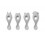 LIVA SILICONE SPOON 4-PACK DUMBO 202