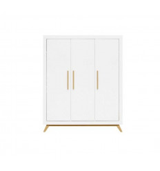 ARMOIRE 3-PORTES FENNA BLANC/NAT 23