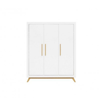 ARMOIRE 3-PORTES FENNA BLANC/NAT 23