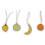 GYMTOYS FRUITS CANVAS 4PCS 22