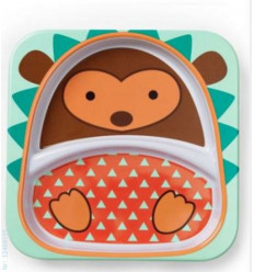 ZOO DIVIDED PLATE HEDGEHOG 202