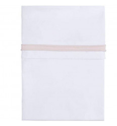 LEDIKANTLAKEN GEBREIDE BIES ROZE/WIT 24