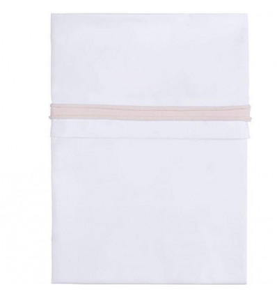 LEDIKANTLAKEN GEBREIDE BIES ROZE/WIT 24