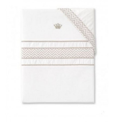 DUVET COV FOR BED ROSI ETHNIC WHITE 24