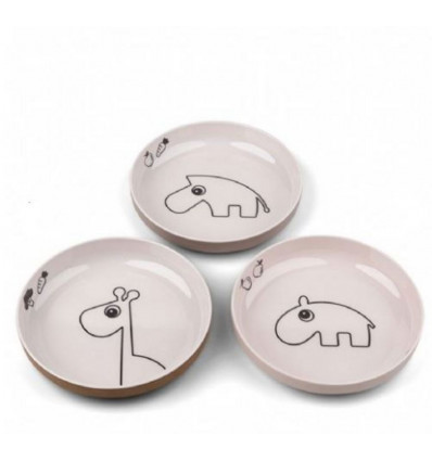YUMMY MINI PLATE DEER FRIENDS POWDER 21