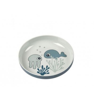 YUMMY MINI PLATE SEA FRIENDS BLUE 21