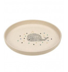 PLATE PP/CELLULOSE LITTLE WATER WHALE 25