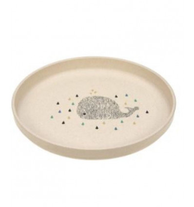 PLATE PP/CELLULOSE LITTLE WATER WHALE 25