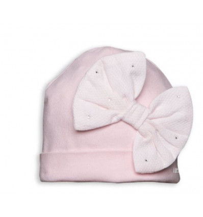 G PINK BONNET XL BOW 36 21