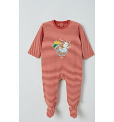 ROMPER DONKERROOD-IVOOR STREPEN 6M 21
