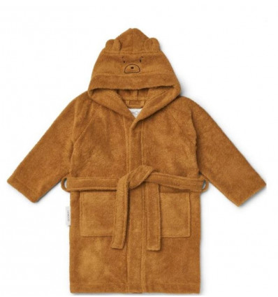 LILY BATHROBE BEAR GOLD CARAMEL 3-4Y 21