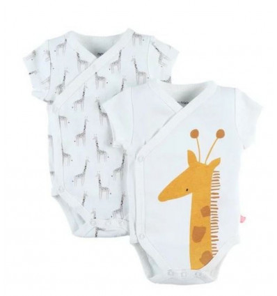 2 GEKRUISTE BODY'S KORTE MW GIRAF 0M 21